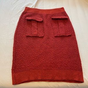 Anthropologie Moth texture knit skirt